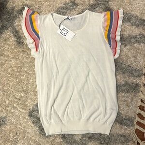 THML Flutter Sleeve Summer Sweater Top